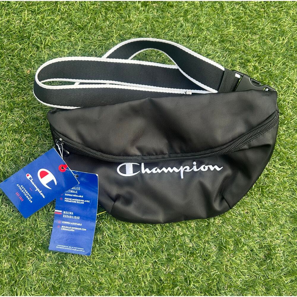 Champion Black Fanny Pack / Cross Body Bag NWT